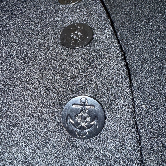 Vintage 1930s Elegant Art Deco Black Bouclé Wool Coat with Fur Collar - Picture 6 of 12